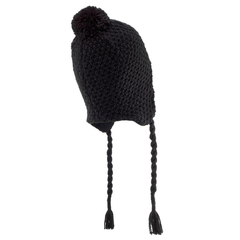 BONNET PÉRUVIEN DE SKI ADULTE TIMELESS NOIR