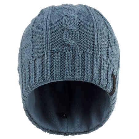 Adult Ski Cable knit Wool Hat - Navy