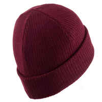 ADULT SKI HAT - FISHERMAN - BURGUNDY