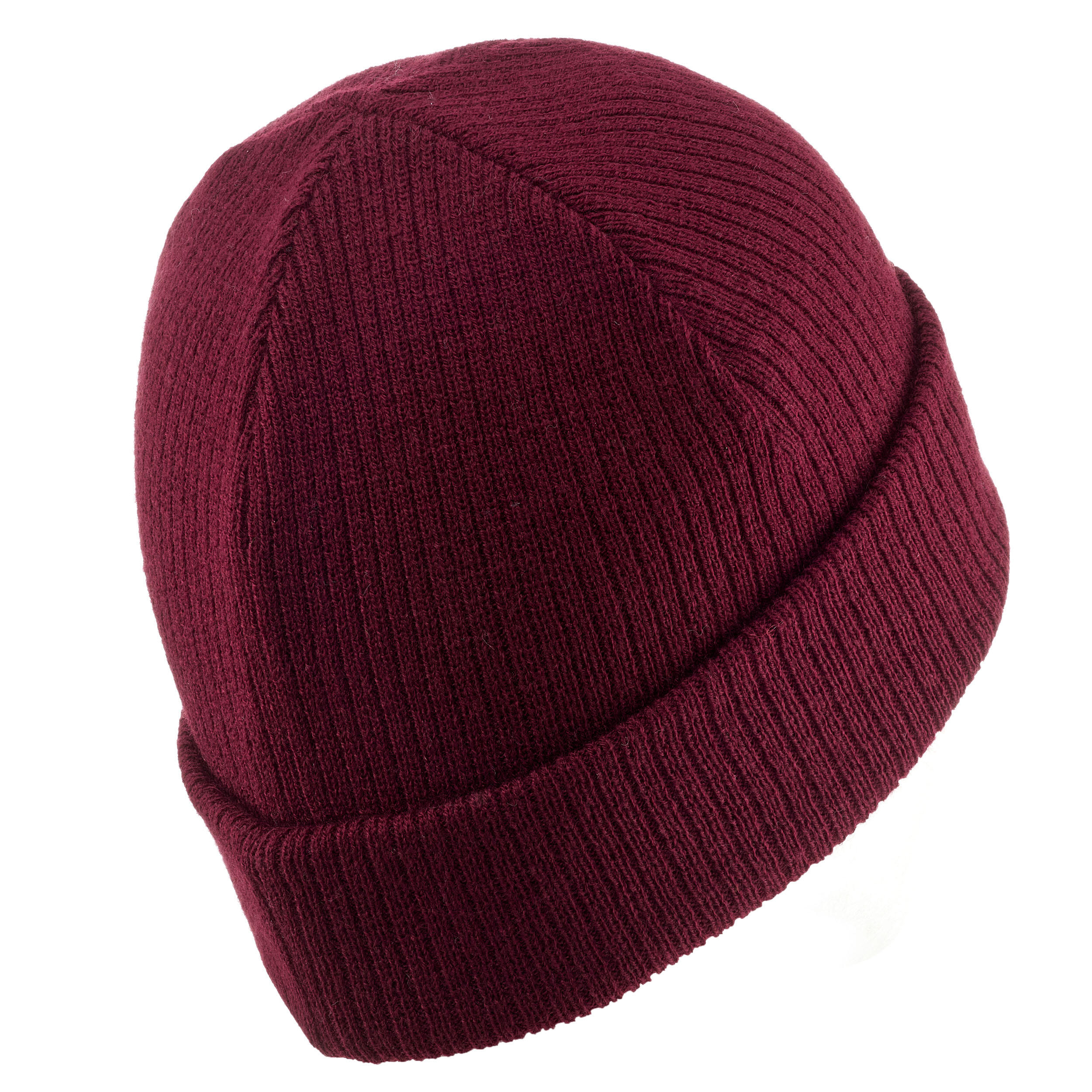 ADULT SKI HAT - FISHERMAN - BURGUNDY 8/9