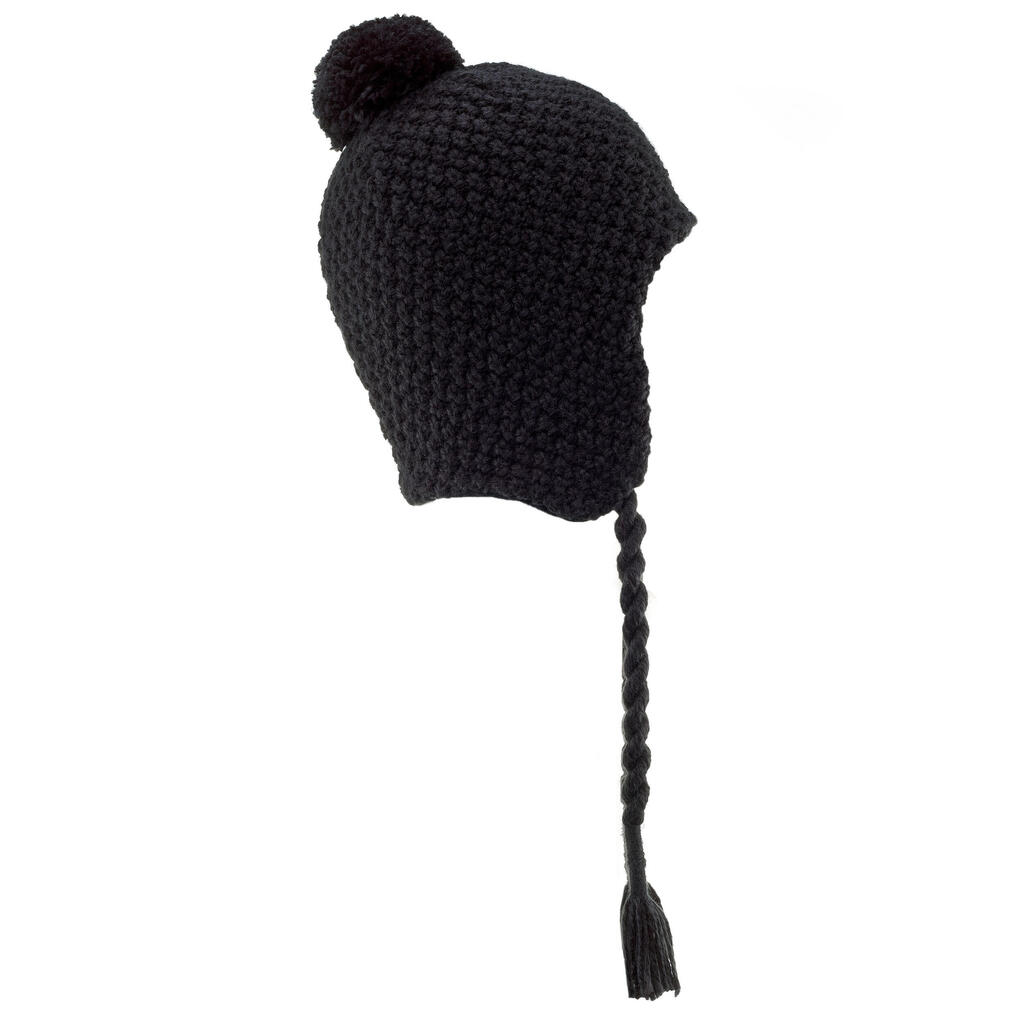 Pieaugušo peruāņu slēpošanas cepure “Timeless”, melna