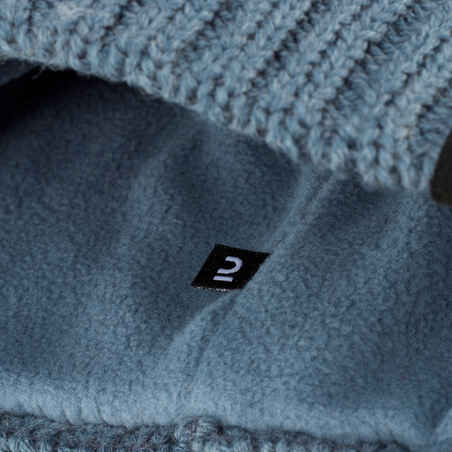 Adult Ski Cable knit Wool Hat - Navy