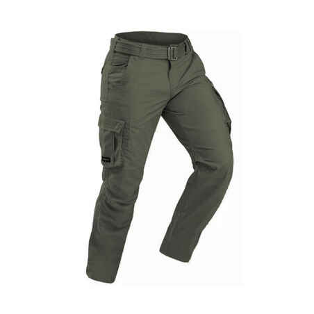 Men's Travel Trekking Cargo Pants TRAVEL 100 - Khaki