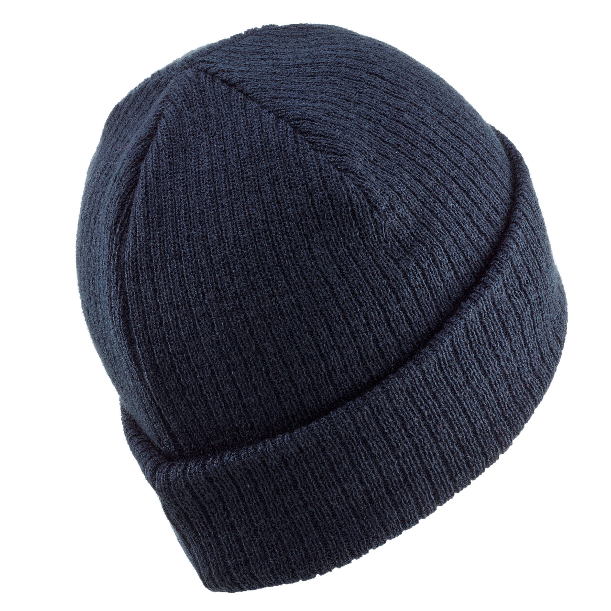 Kids' Skiing Beanie Hat FISHERMAN 500 - Navy Blue