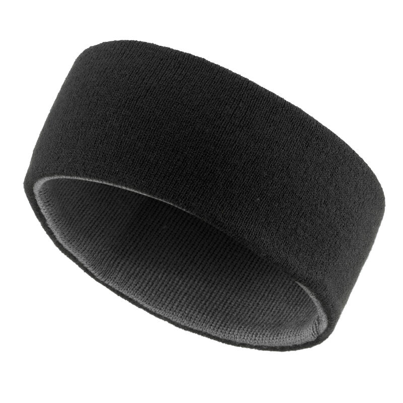 Kids Ski Headband Reverse - Black-Grey