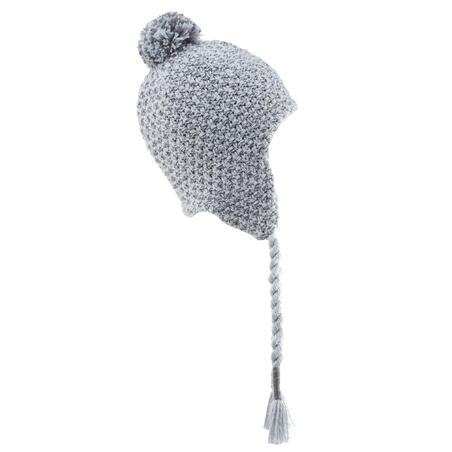 BONNET DE SKI PÉRUVIEN ENFANT - TIMELESS - GRIS CLAIR