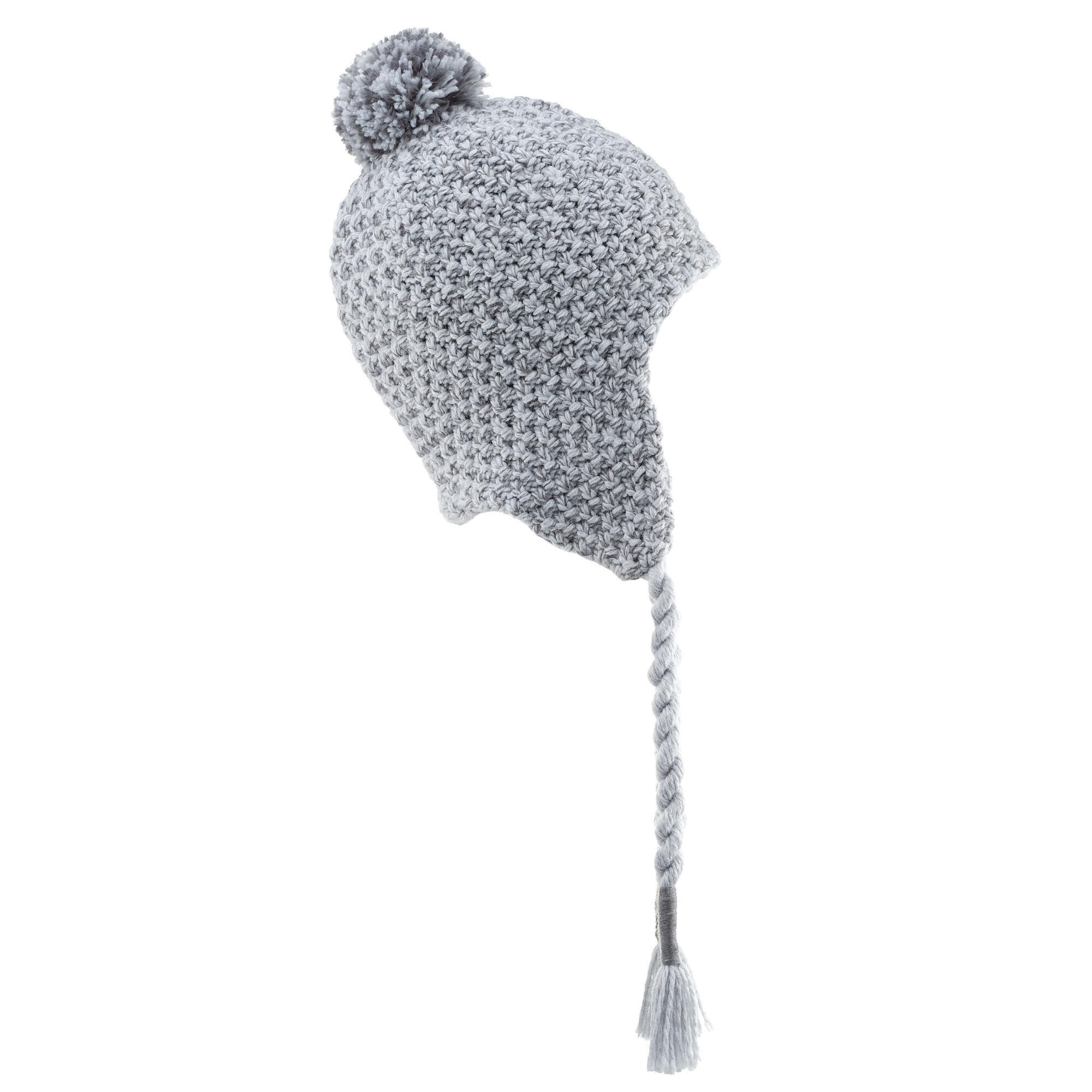 CHILDREN'S PERUVIAN SKI CAP - TIMELESS - LIGHT GREY