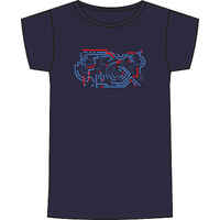 Kids' Basic Cotton T-Shirt - Navy Print