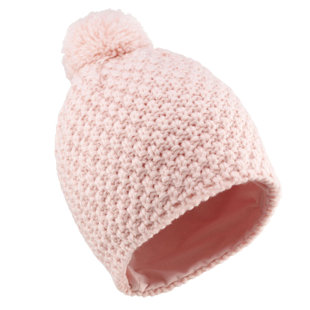 Kids’ ski hat - timeless - pale pink