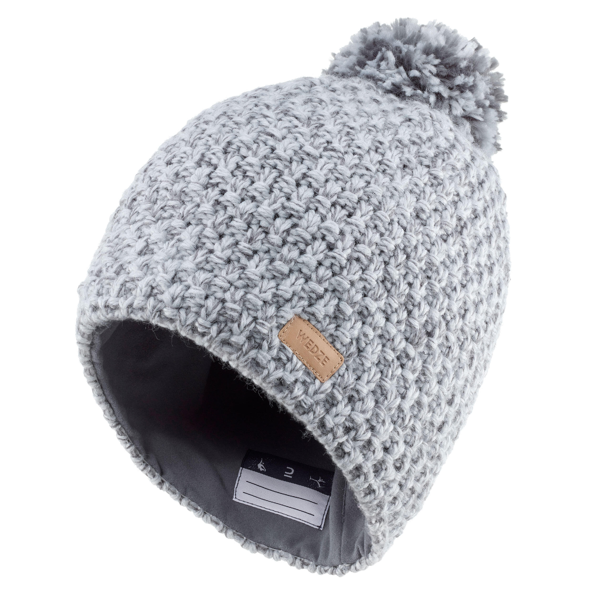 Kids' Timeless Ski Hat – Grey - WEDZE