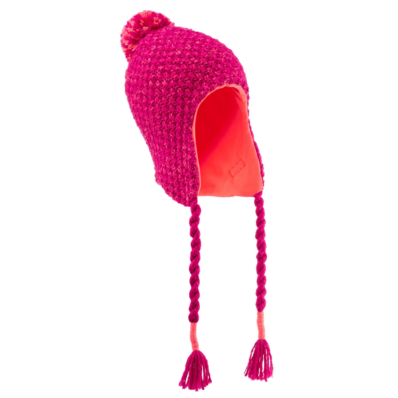 KIDS’ PERUVIAN SKI HAT TIMELESS PINK Decathlon