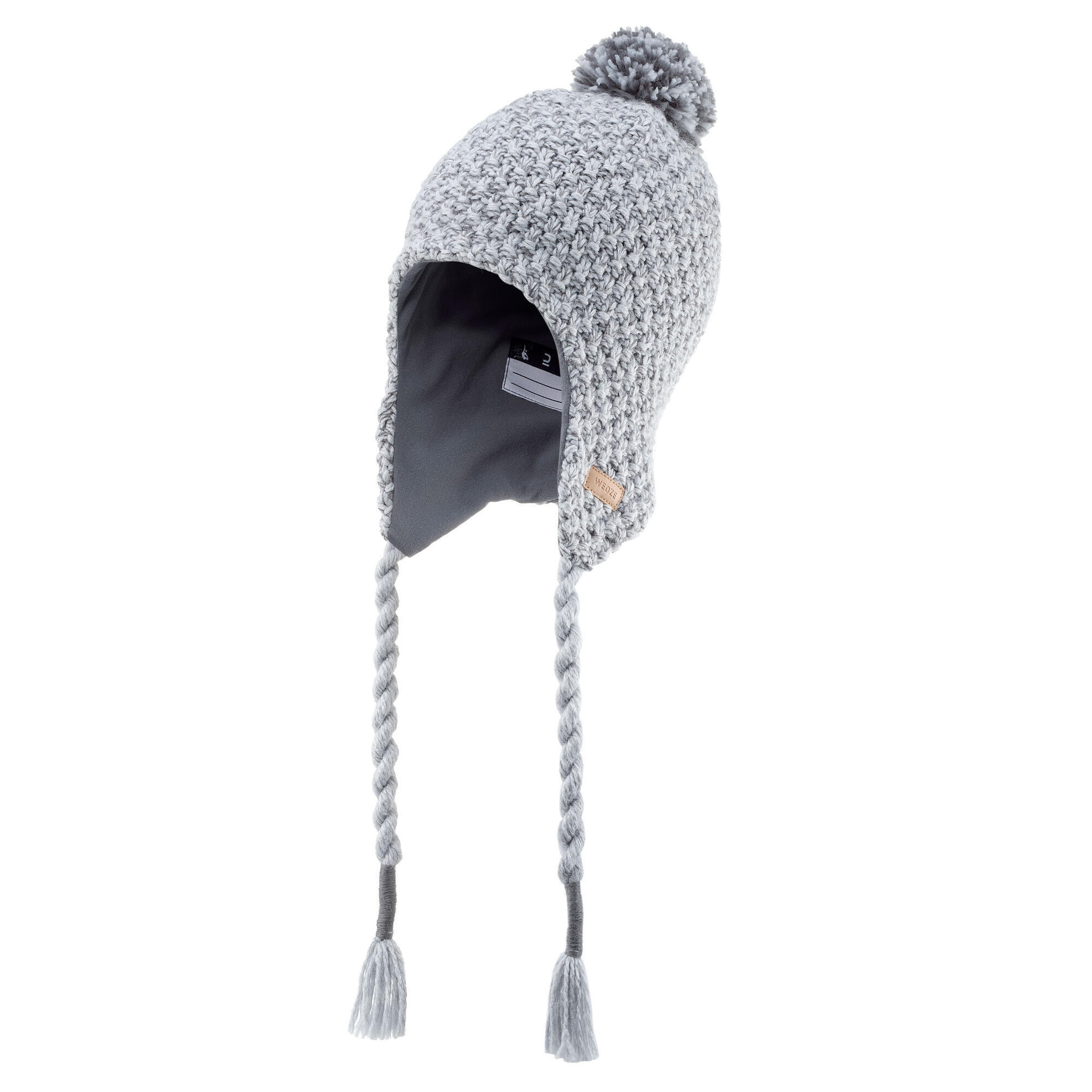 CHILDREN'S PERUVIAN SKI CAP - TIMELESS - LIGHT GREY