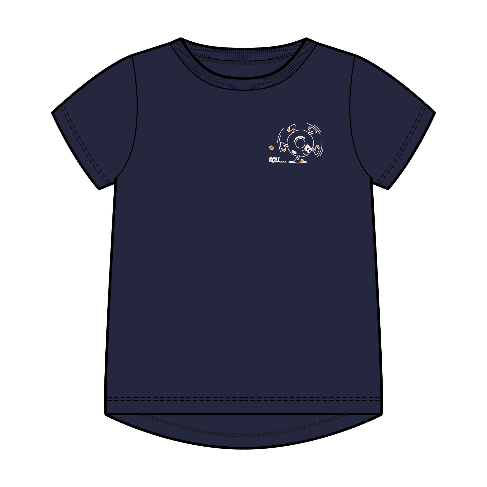 Baby Basic Cotton T-Shirt - Navy Blue 11/11
