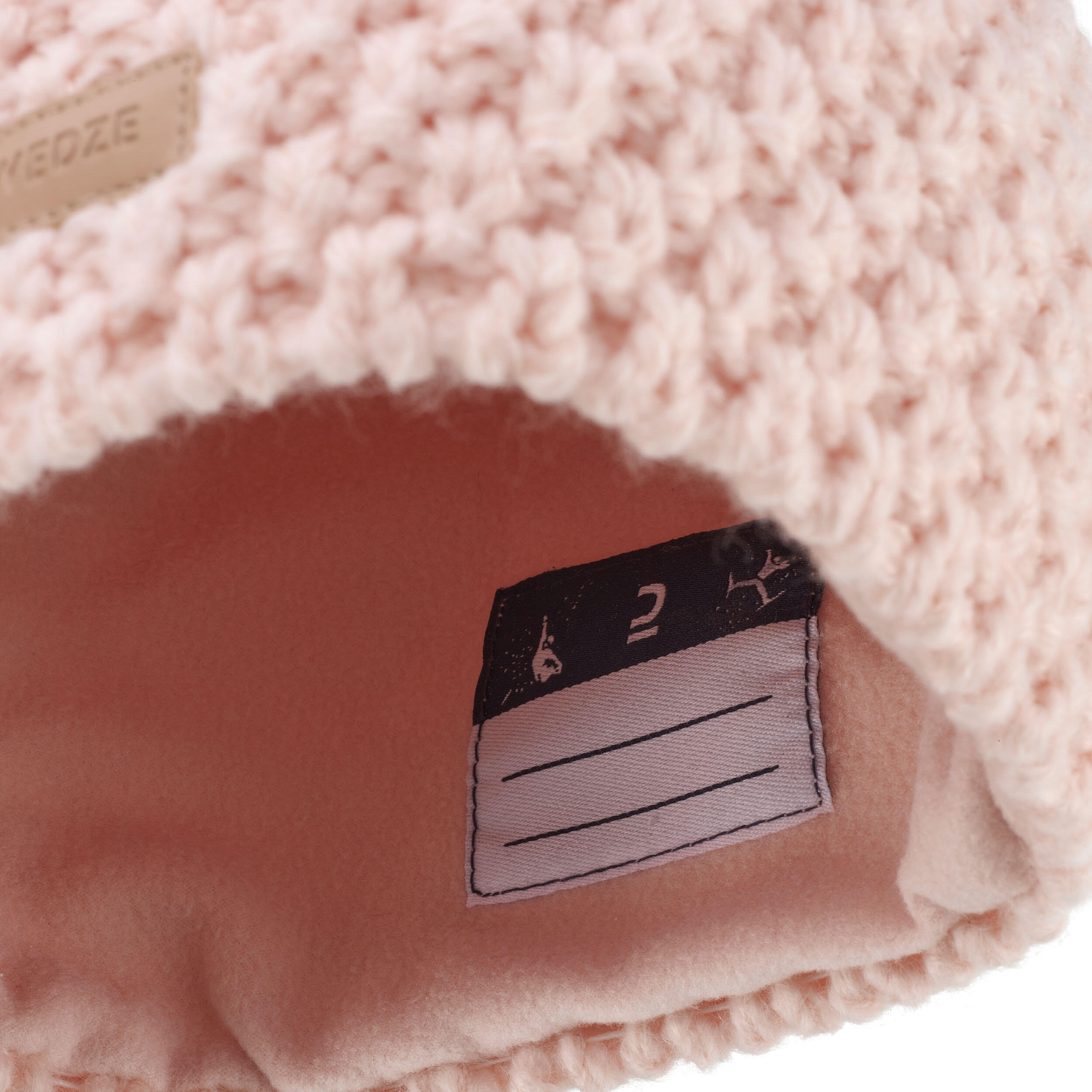 KIDS’ SKI HAT - TIMELESS - PALE PINK 7/7