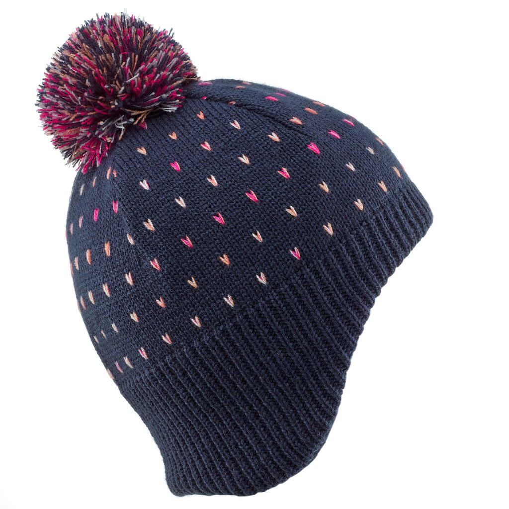 KIDS’ SKI HAT - FLAP - NAVY BLUE