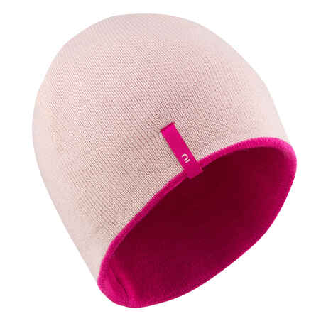 Topi Kupluk Bolak-Balik Ski Anak - Pink Pink Muda