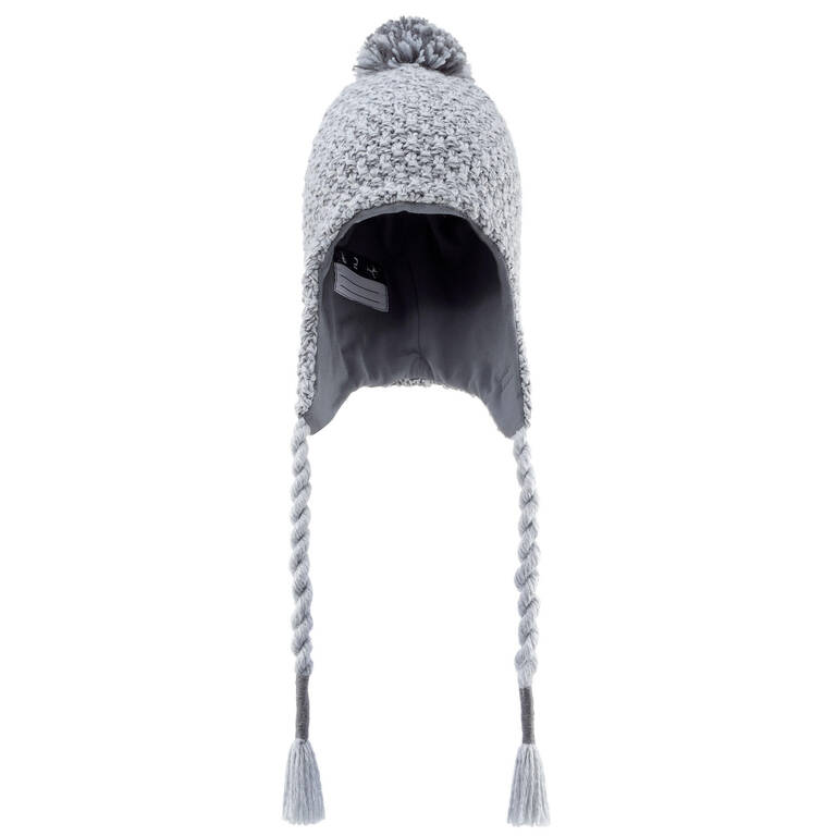 Kids’ Timeless Peruvian Ski Hat - Light Grey