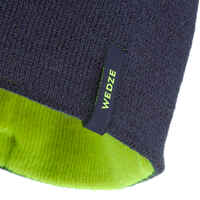 KIDS’ SKI HAT - REVERSE - NAVY BLUE NEON YELLOW