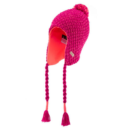 Kiabi Enfants - Bonnet péruvien avec doublure sherpa - rose - Drest