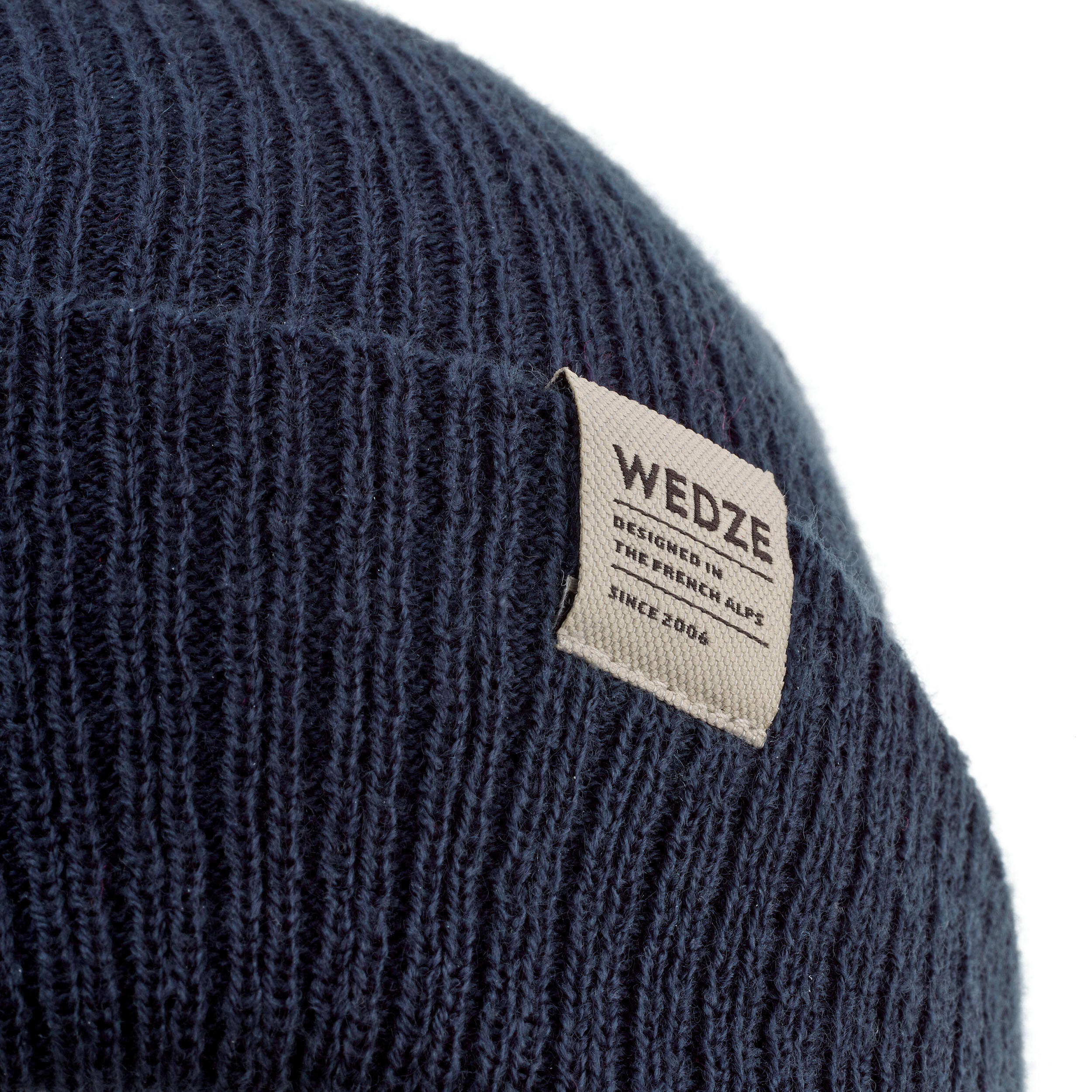 Kids' Skiing Beanie Hat FISHERMAN 500 - Navy Blue -  4