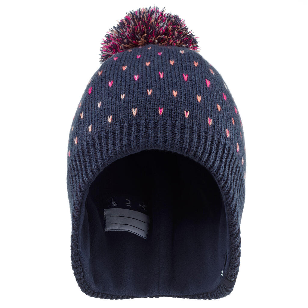 KIDS’ WARM HAT - FLAP LILAC