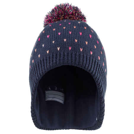 KIDS’ SKI HAT - FLAP - NAVY BLUE