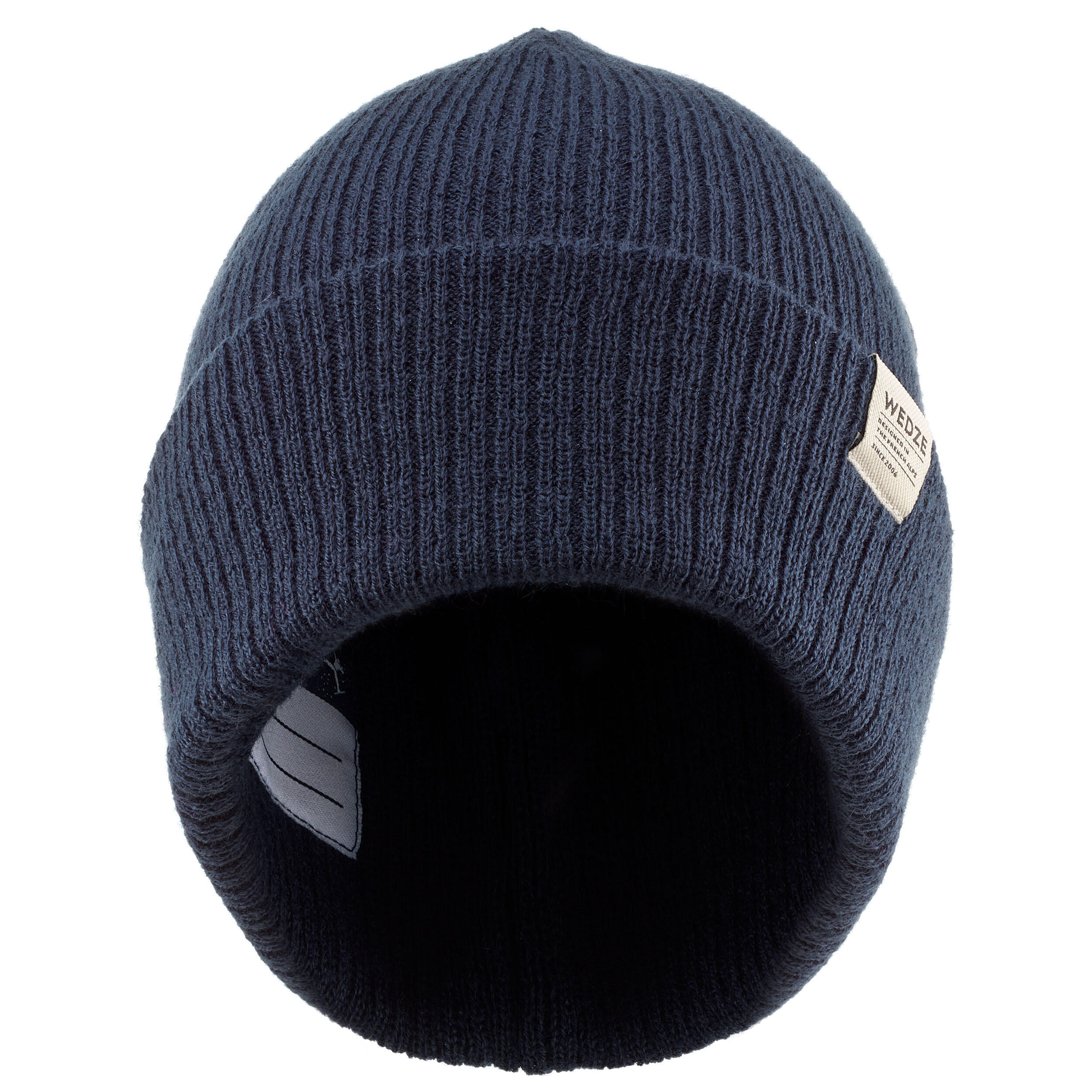Kids' Skiing Beanie Hat FISHERMAN 500 - Navy Blue