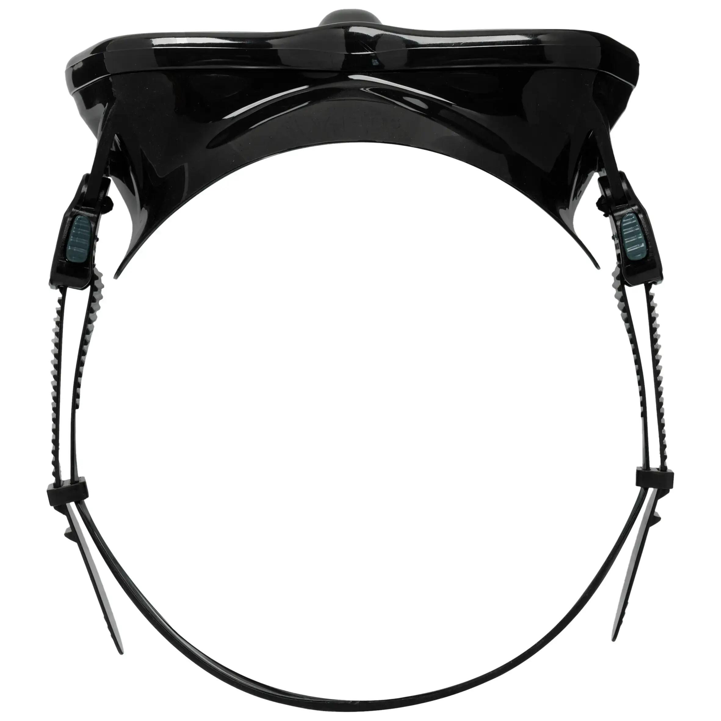 Adult Scuba Diving Mirror Lenses Mask 500 Black Grey -  4