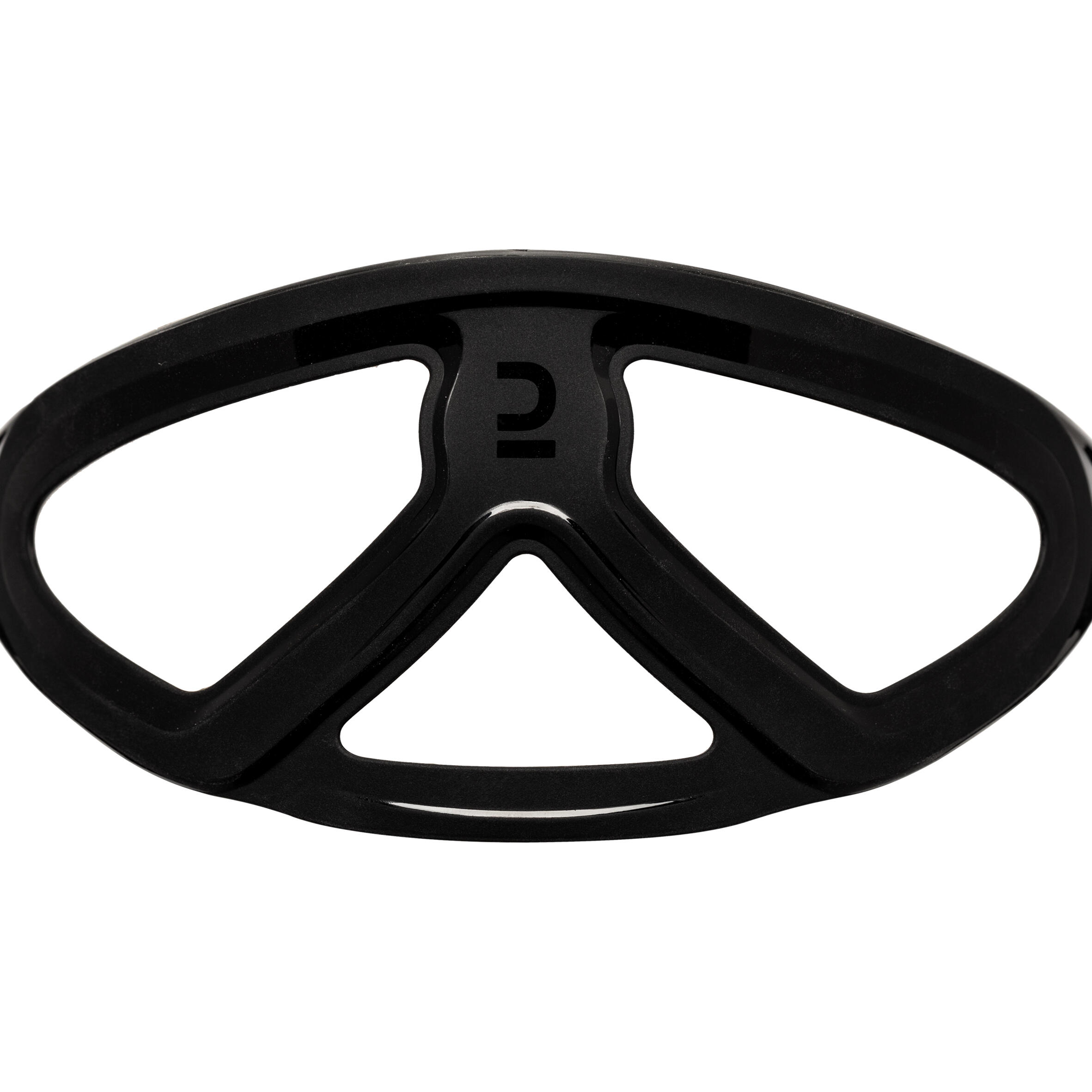 Adult Scuba Diving Mirror Lenses Mask 500 Black Grey