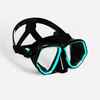 Scuba Diving Mask - 500 Dual Black Caribbean Blue