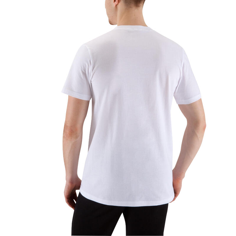Men's Pure Cotton T-Shirt Sportee - White