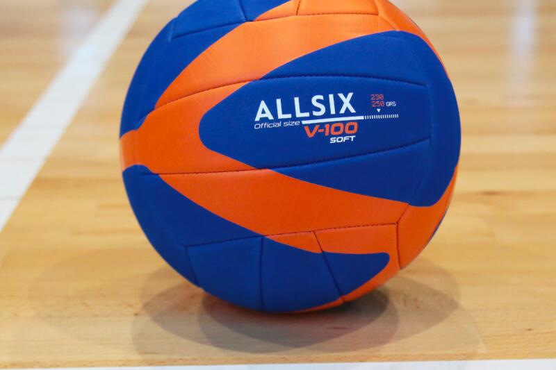 Piłka do siatkówki dla dzieci od 10 do 14 lat Allsix V100 Soft 230- 250 g