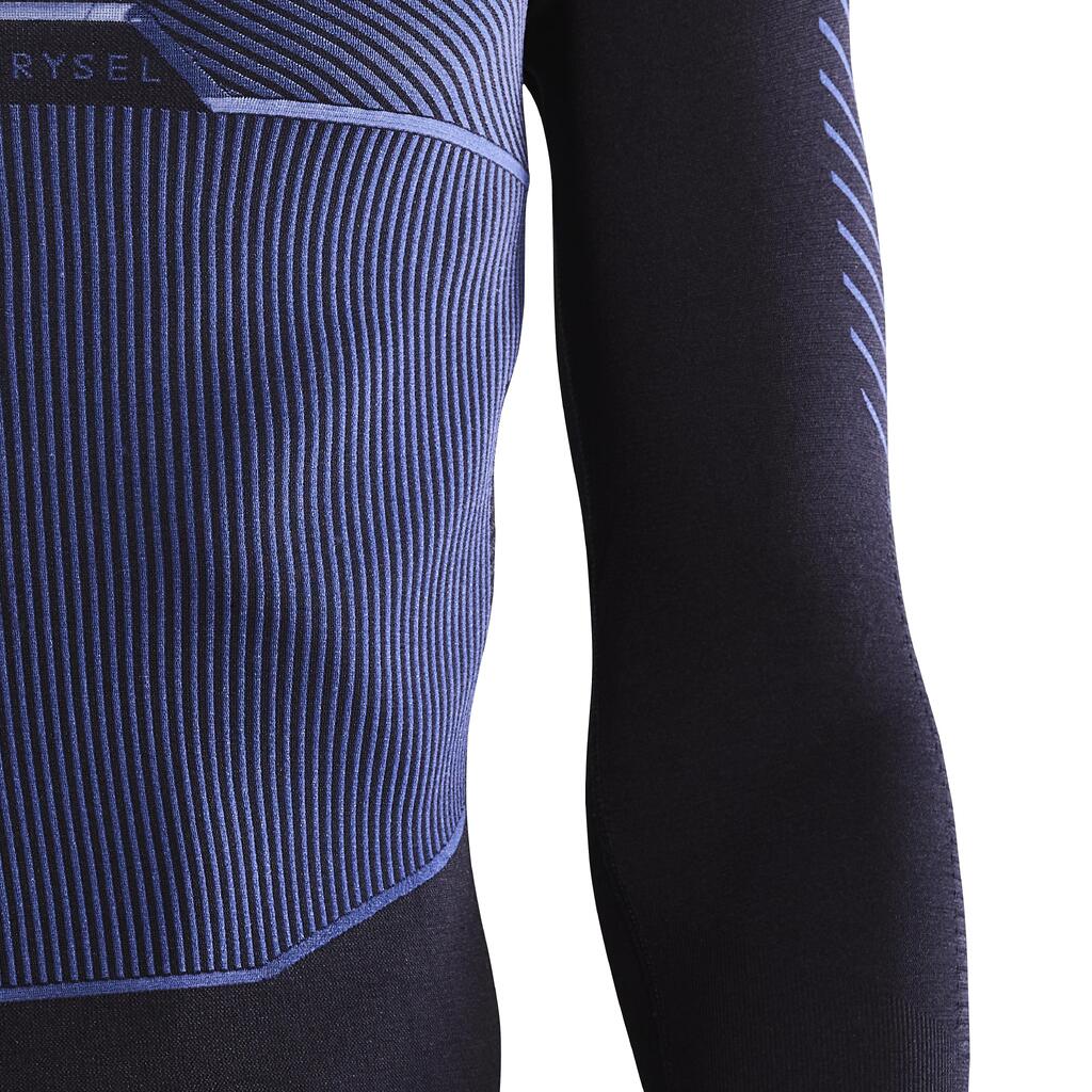 Long-Sleeved Cycling Base Layer Racer - Cosmos Blue