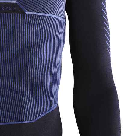 Long-Sleeved Cycling Base Layer Racer - Cosmos Blue