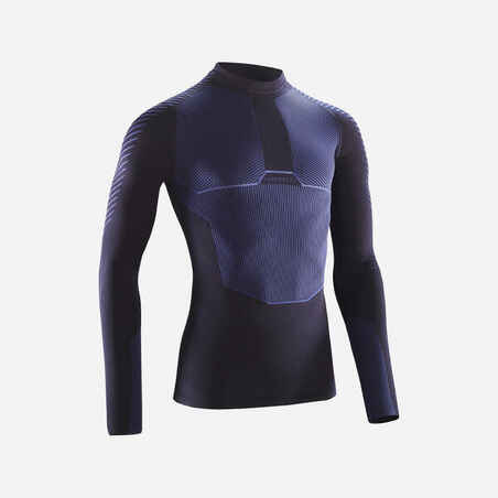 Long-Sleeved Cycling Base Layer Racer - Cosmos Blue