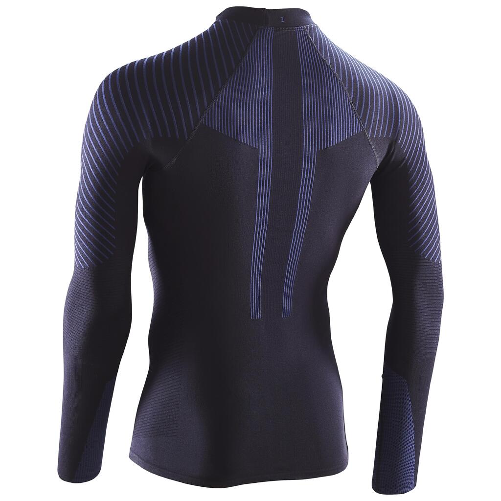 Long-Sleeved Cycling Base Layer Racer - Cosmos Blue