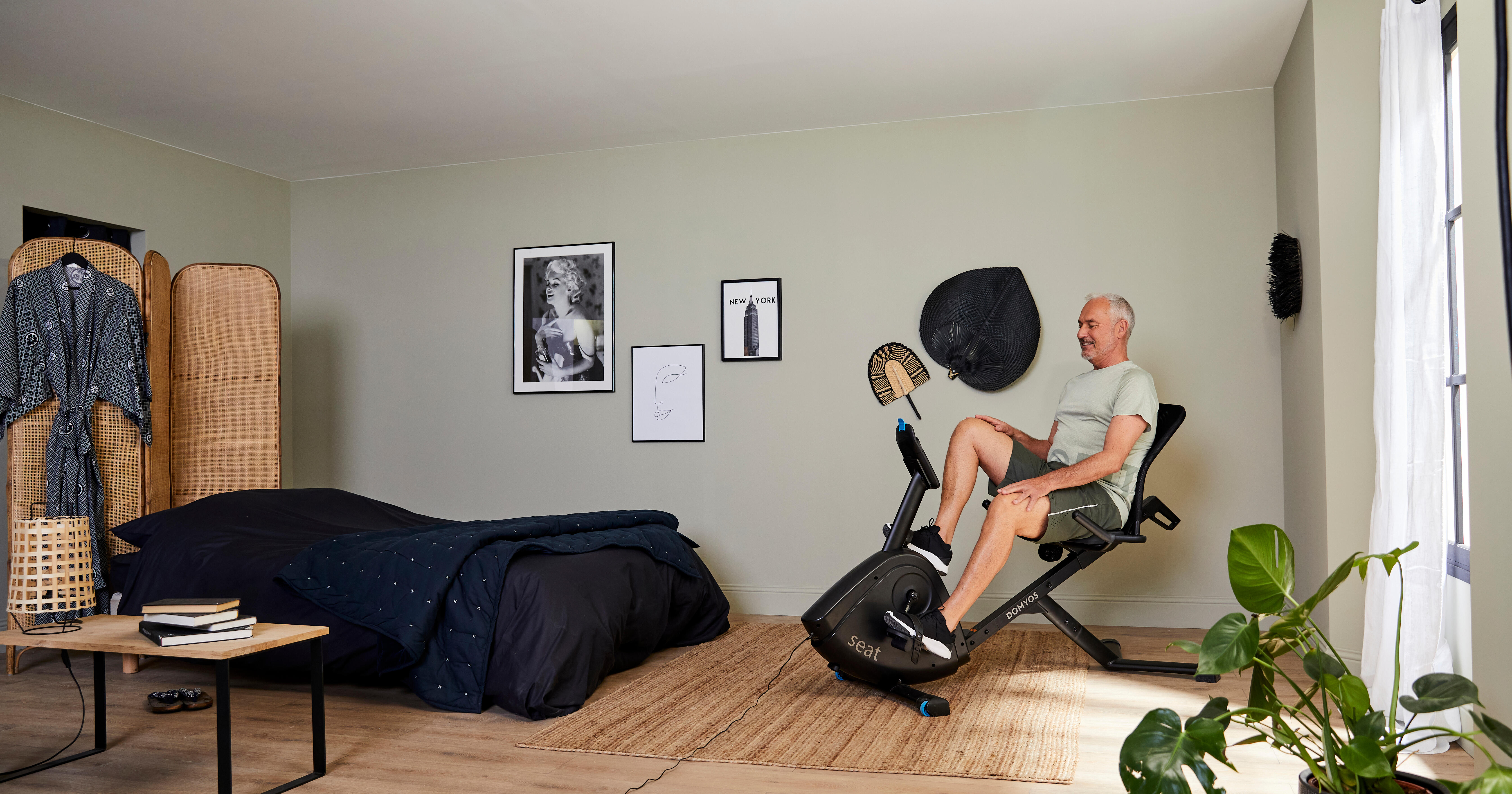 Exercise bike in bedroom sales