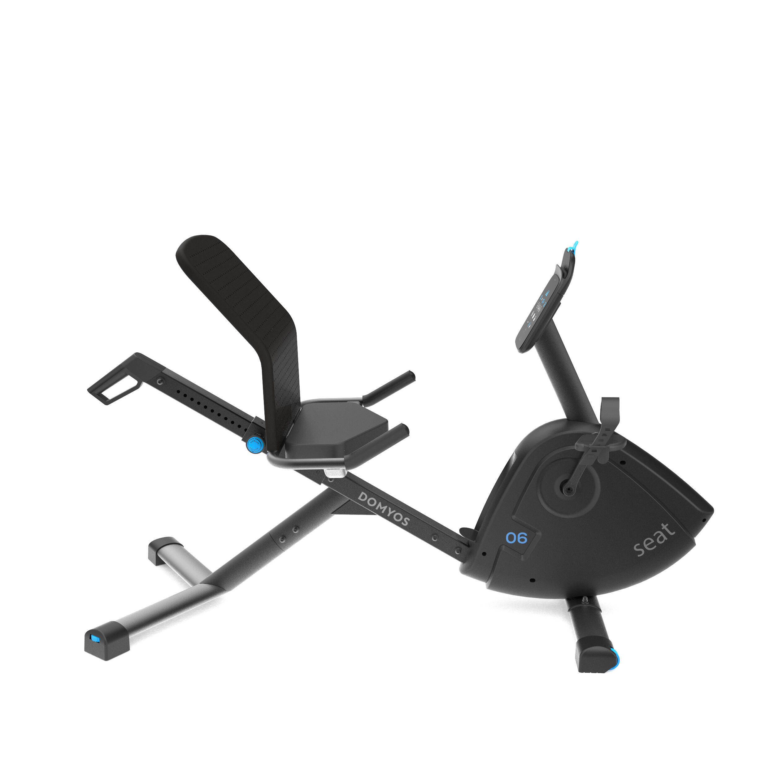 Motorized Exercise Bike with 15 Resistance Level, Supports upto 150Kg - Black -  3