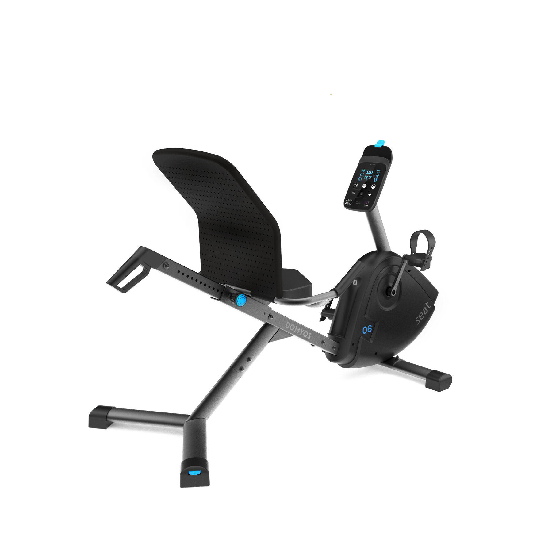 Bicicleta estática semitumbado