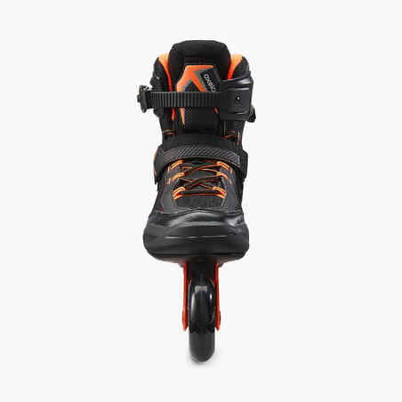 أحذية تزلج FIT500-أسود/برتقالي