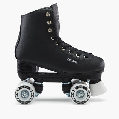 Patines 4 Ruedas Artísticos Niños y Mujer Oxelo Quad 100 Rosa
