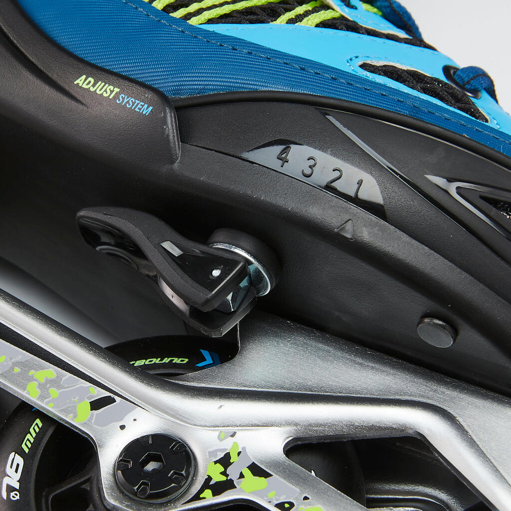 Inline Skates Inliner Kinder Fitness - Fit 5 blau/weiß