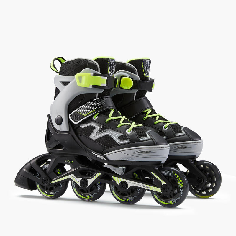 Fit3 Kid Roller Skate (Adjustable Sizes) - Black