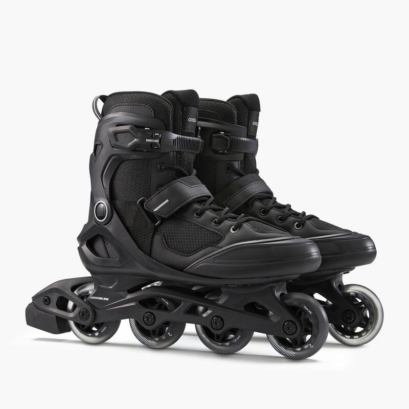 Fitness skates voor volwassenen FIT100 zwart zilver