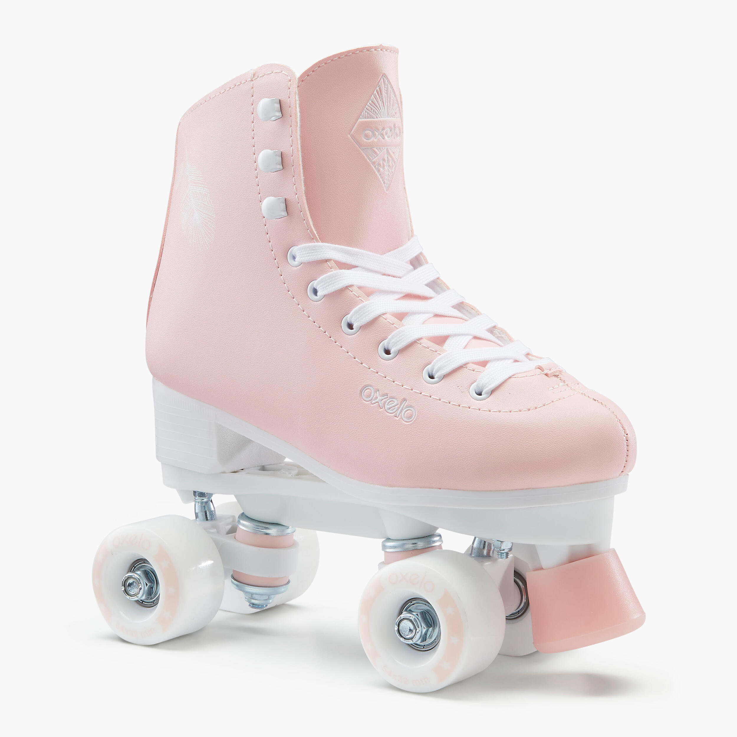 Patins de 4 Rodas de Patinagem Artística QUAD 100 Criança/Adulto Rosa 6/18