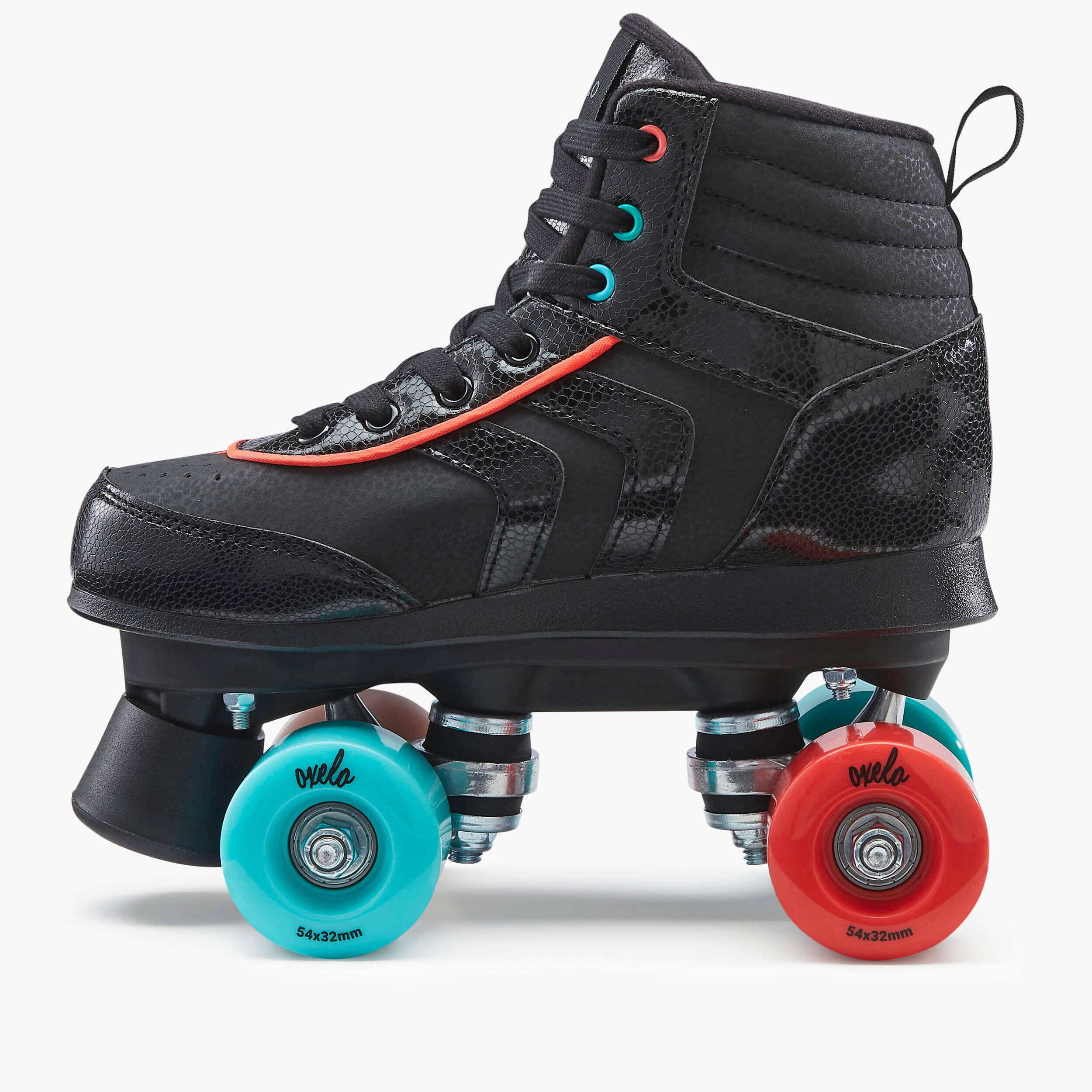 Kids Quad Roller Skates 100 JR - Black -  3