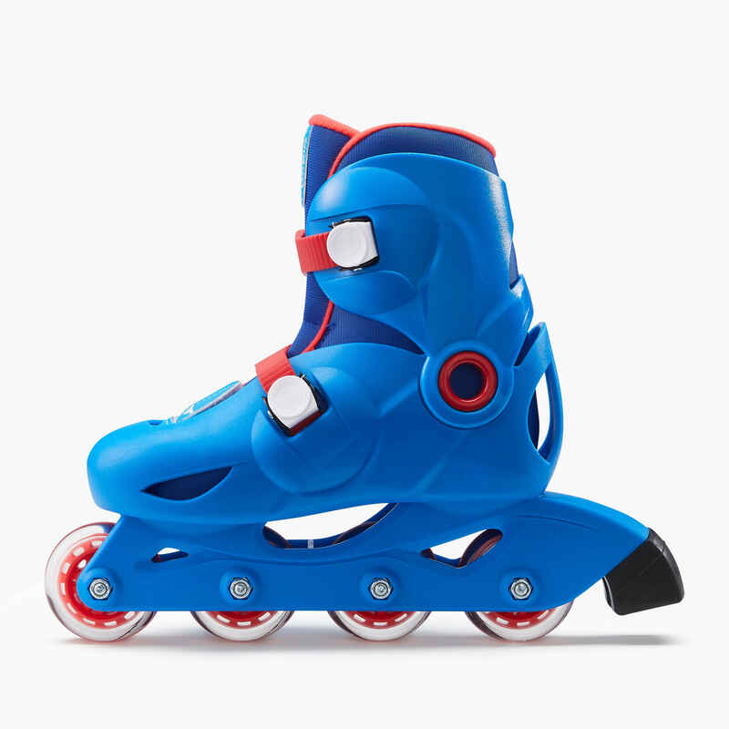 Inline Skates Play 3 Kids Blue/ Red - Oxelo