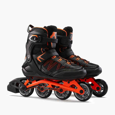 Adult Inline Fitness Skates FIT500 - Acid Orange