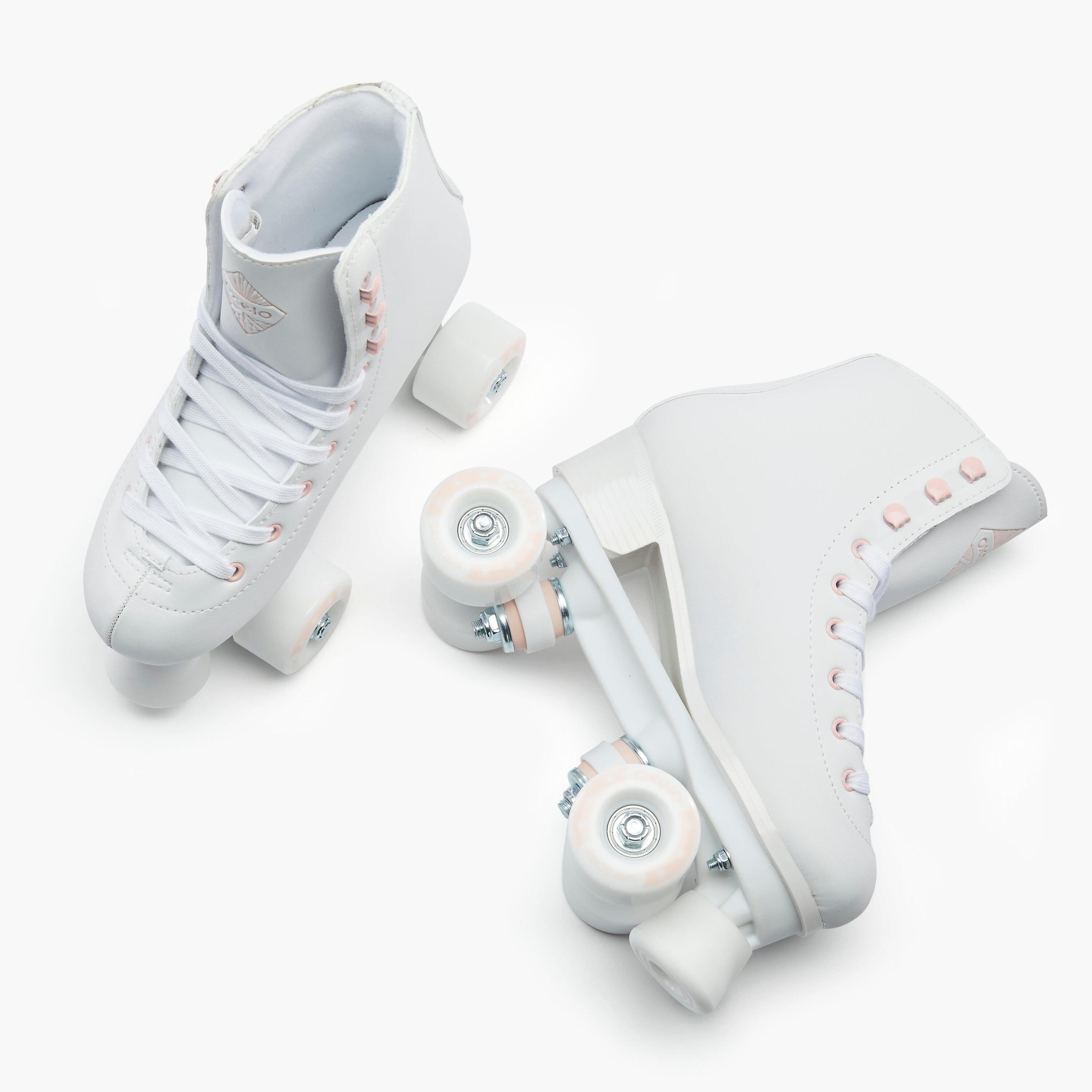 Kids' and Adult Artistic Roller Skating Quad Skates 100 - White 11/57