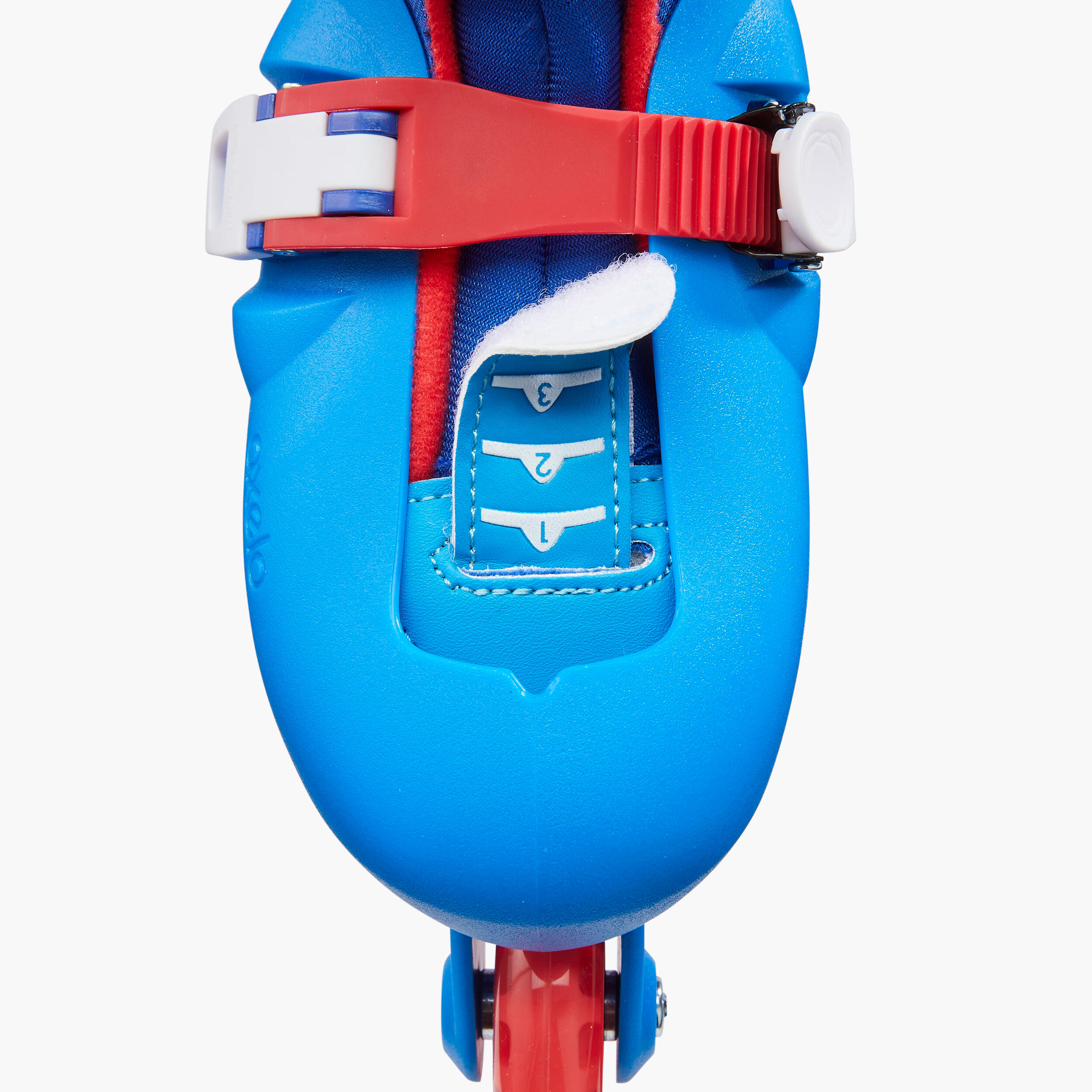 Patins à roues alignées enfant - Play 3 bleu/rouge - OXELO